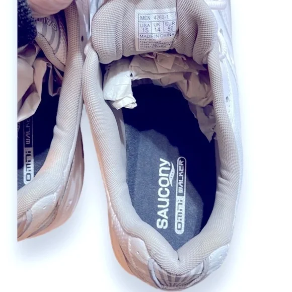 Saucony Grid Omni Walker White Shoes Men’s Size 15, XT 900, Brand New! - Picture 10 of 11